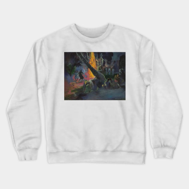 Upa Upa (The Fire Dance) by Paul Gauguin Crewneck Sweatshirt by Classic Art Stall